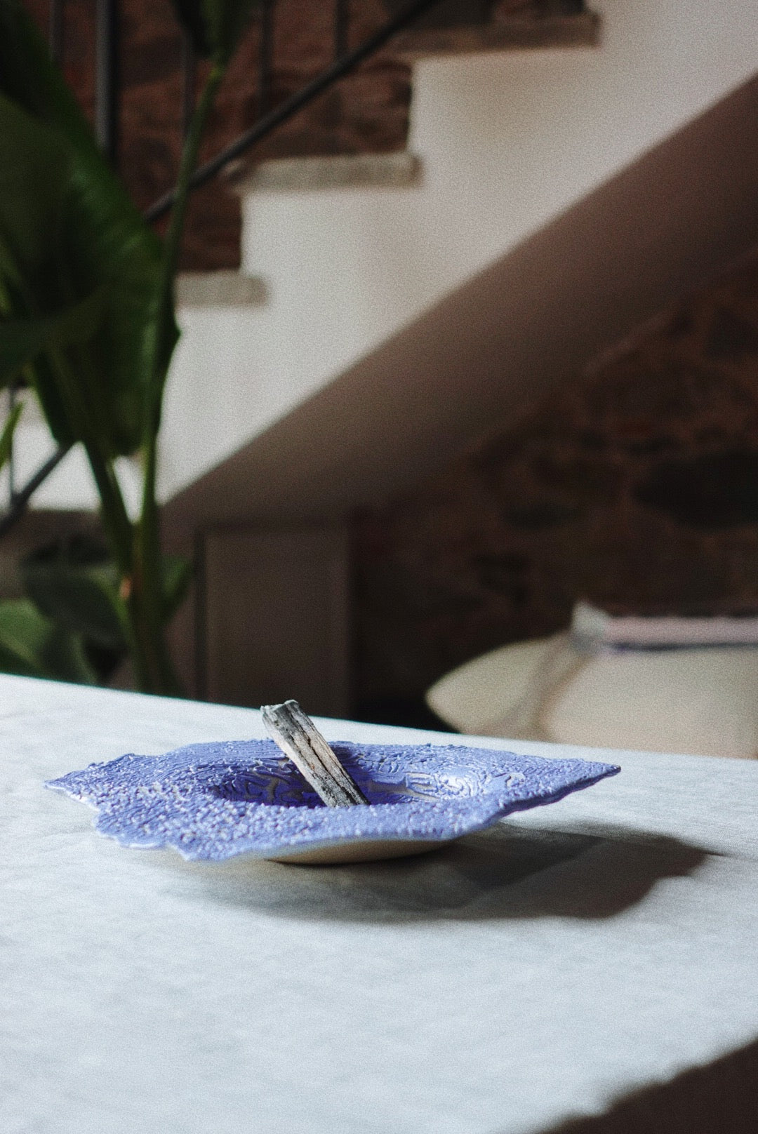 Salt crystal plate