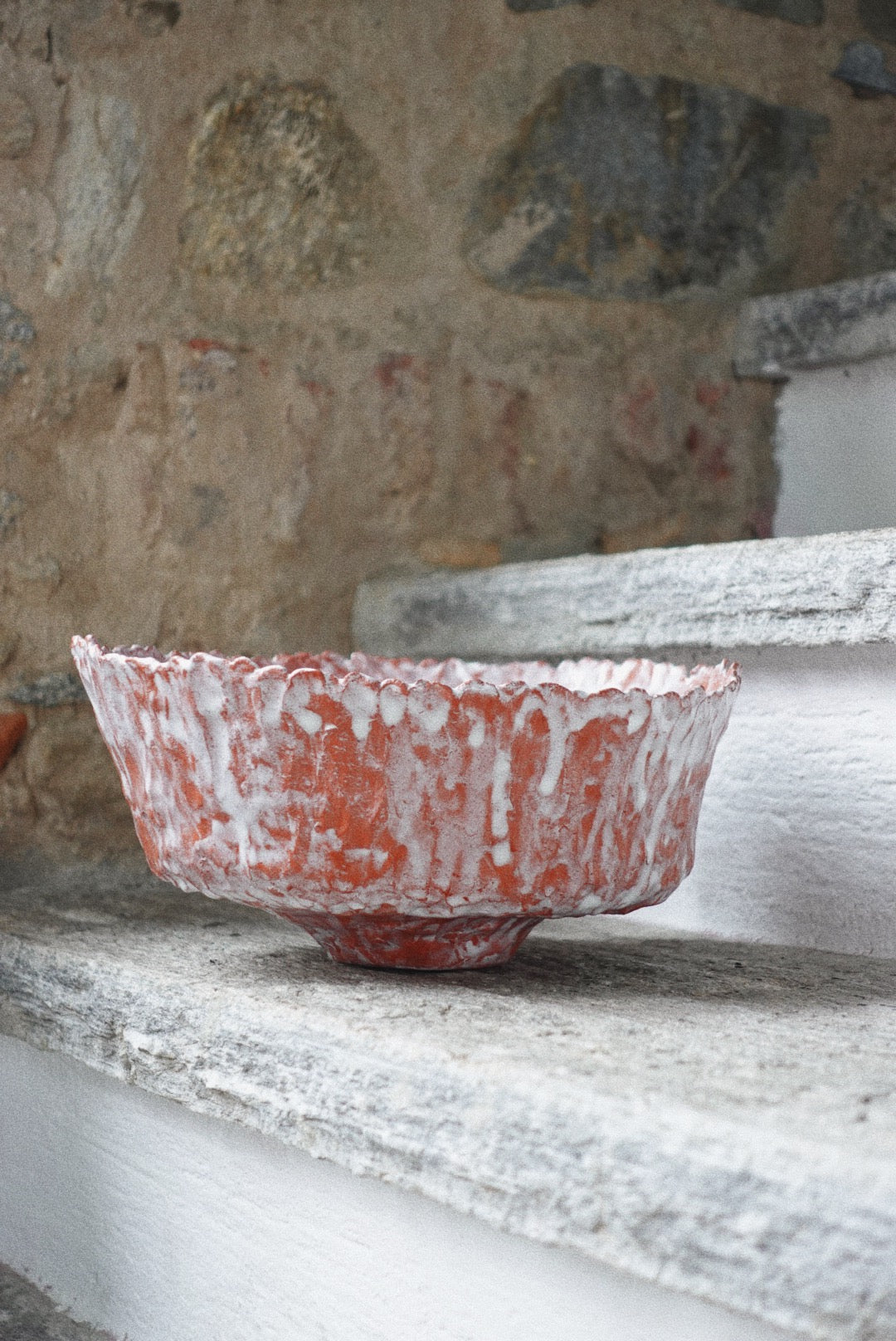 Terracotta pasta bowl