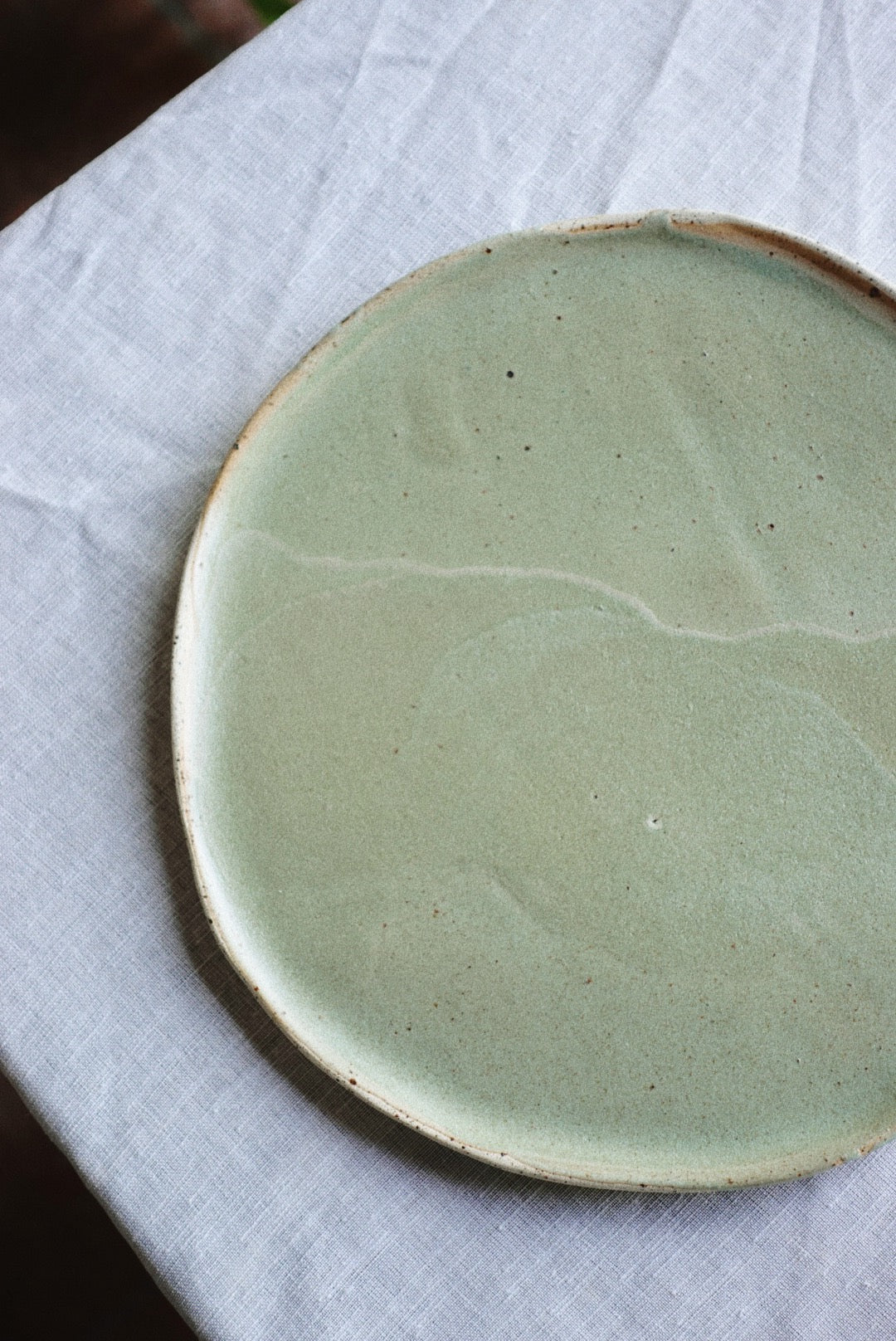 Olive dinner plate