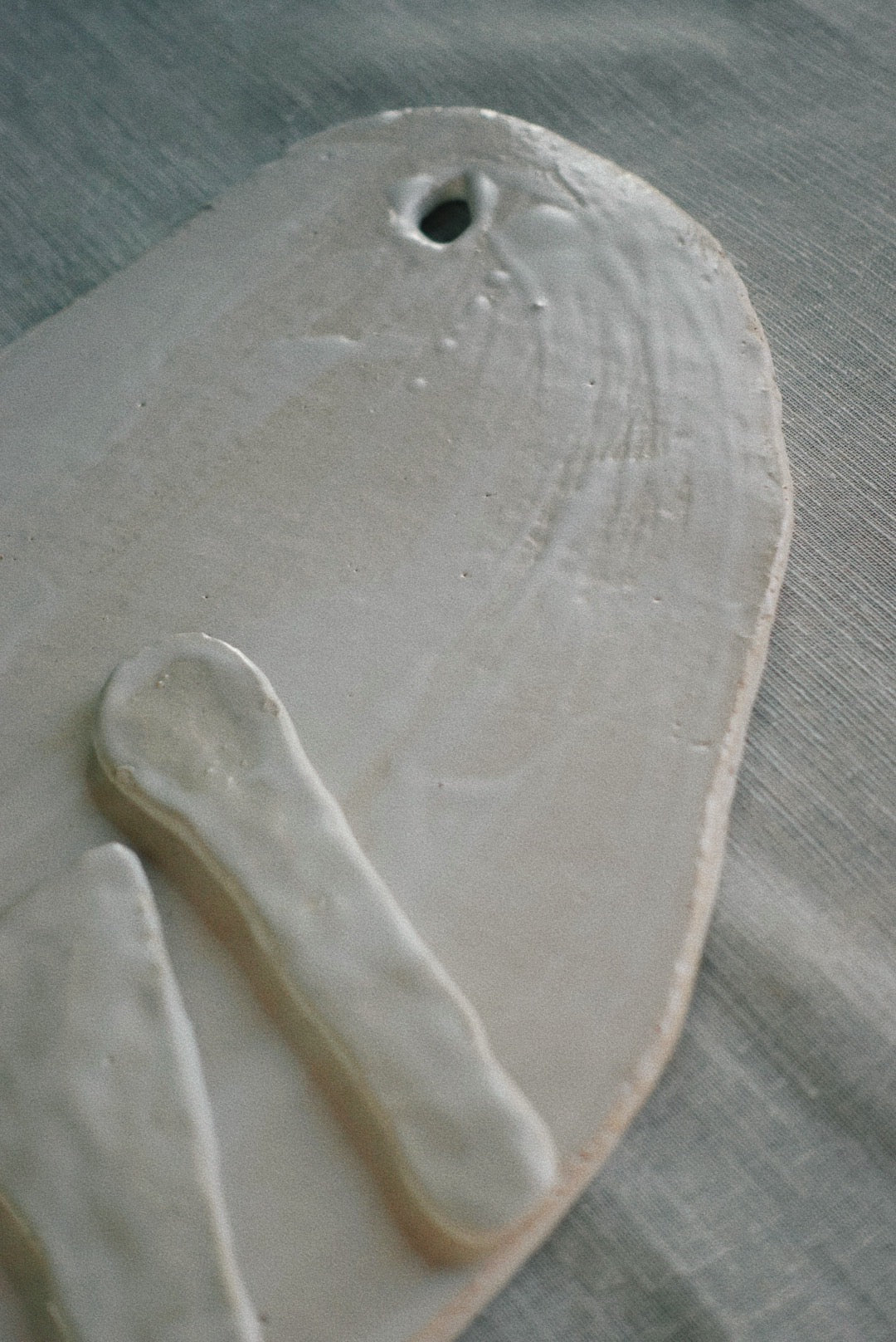 Irregular white tray set