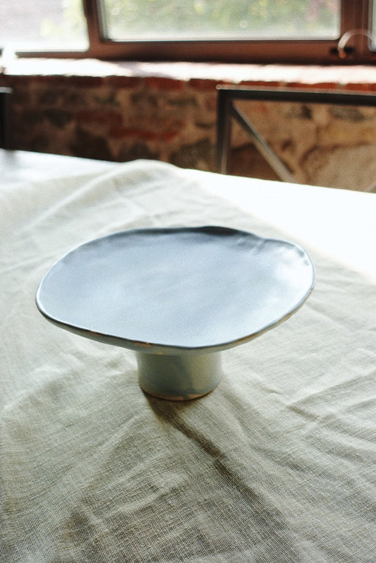 Blue Mirage Pedestal tray