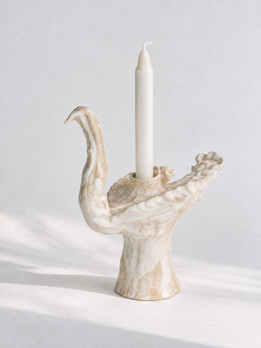 The Guardian Swan — Sculptural Candleholder
