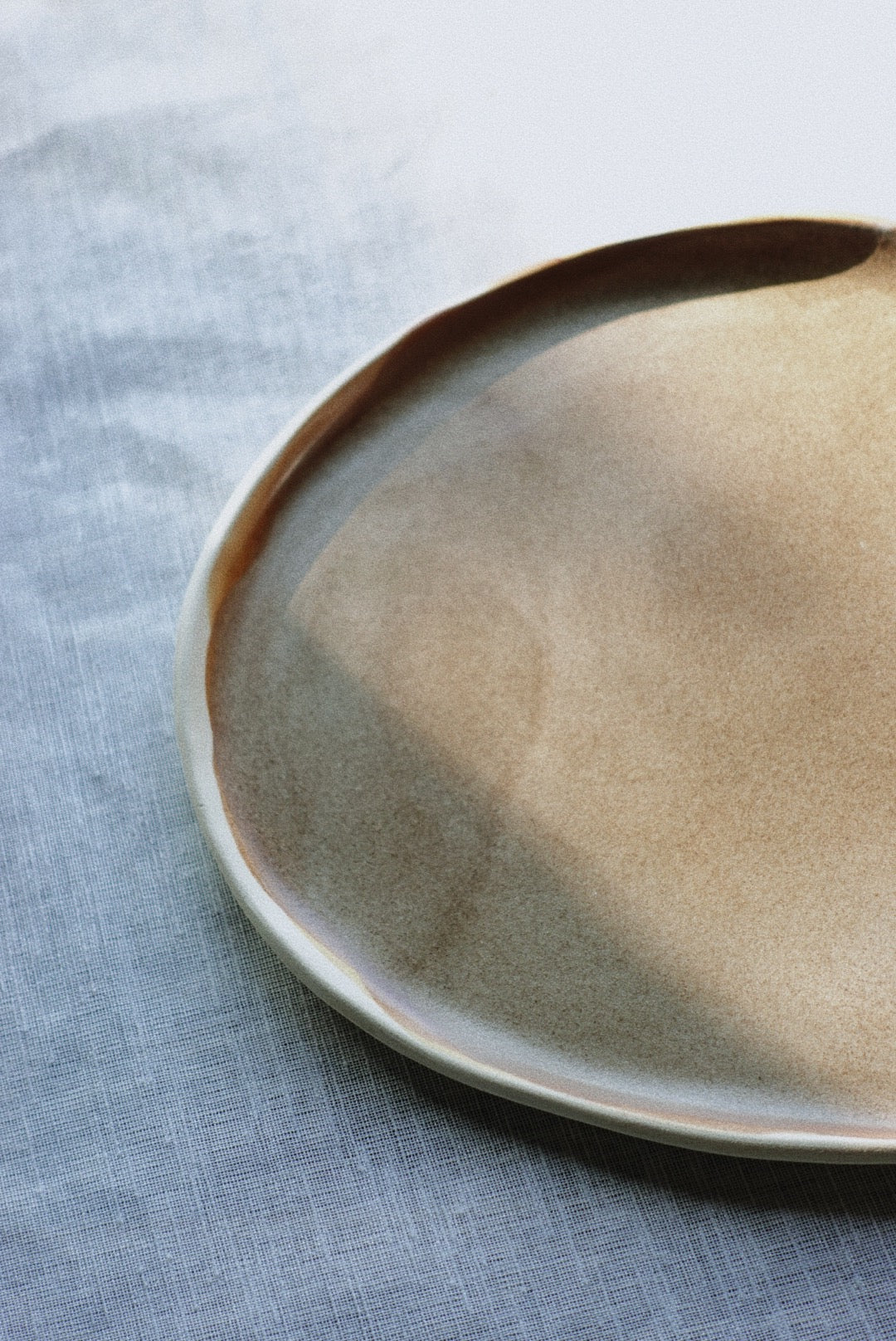 Brown Earth dessert plate