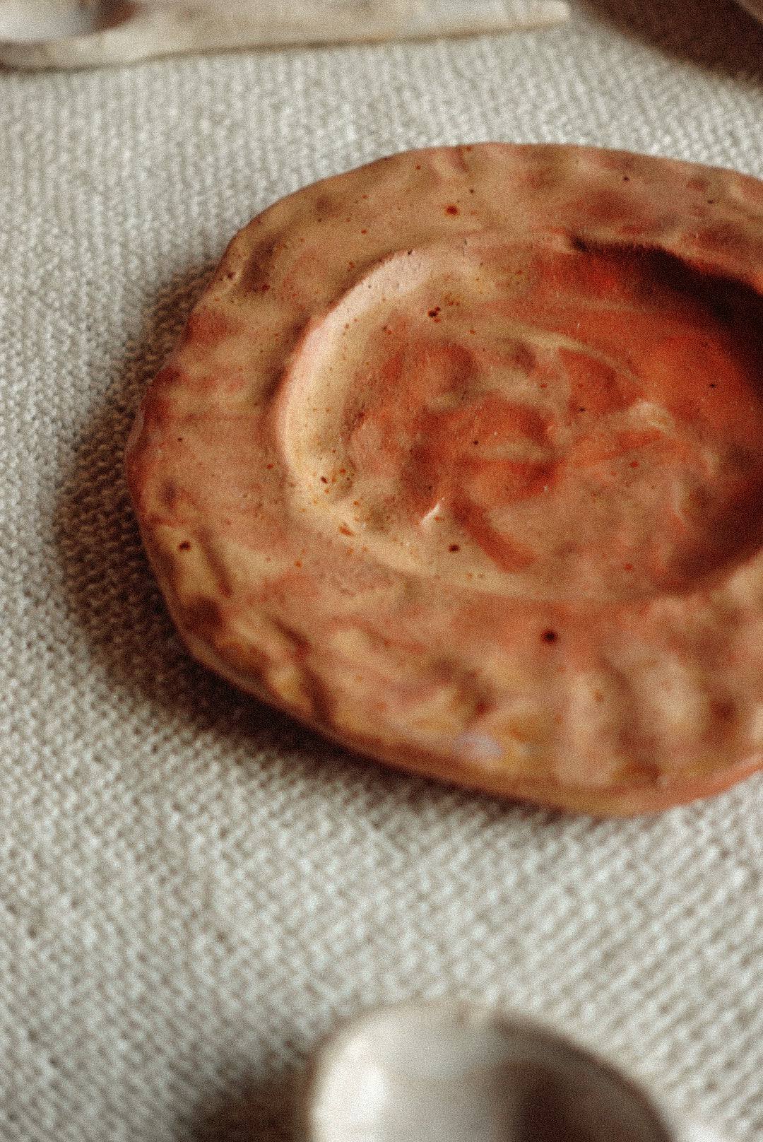 Terracotta coffe plate
