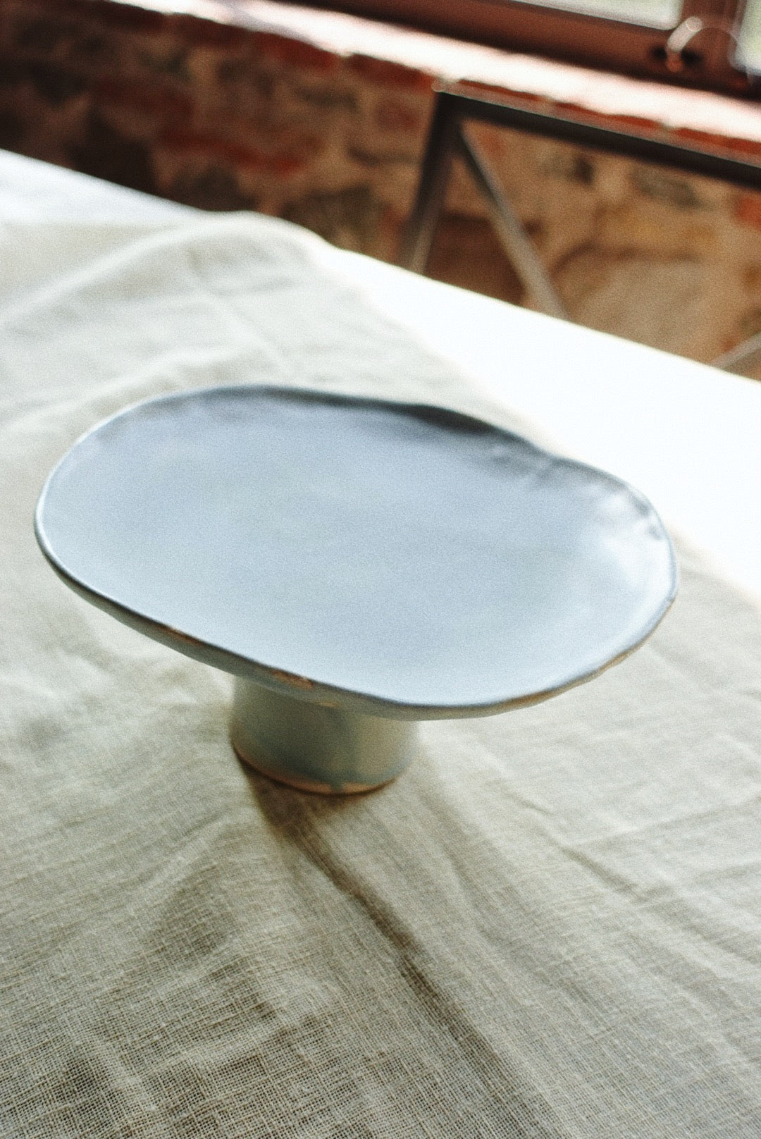 Blue Mirage Pedestal tray