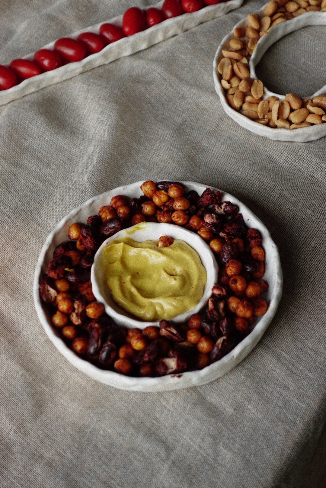 Aperitif circular tray