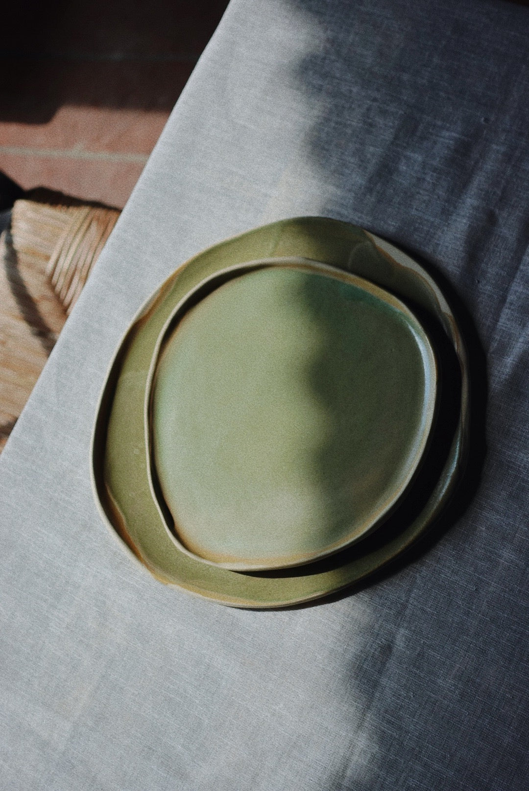 Olive dinner plate