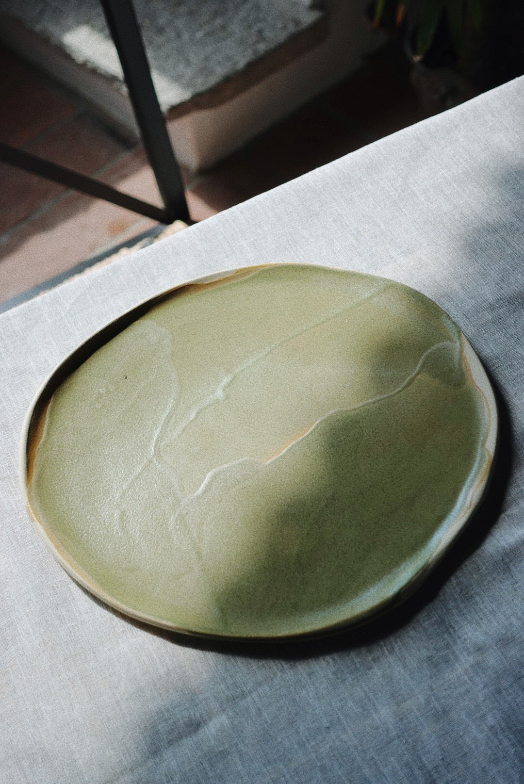 Olive dinner plate