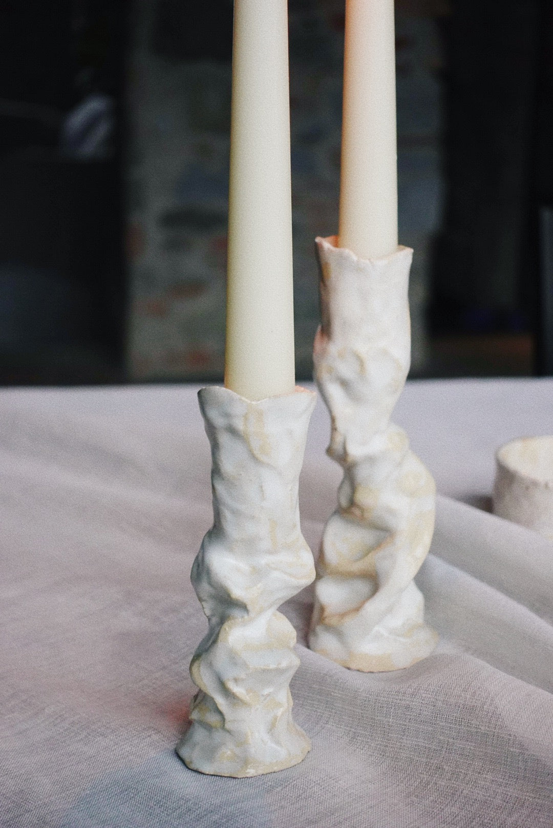 Pearl candle holders
