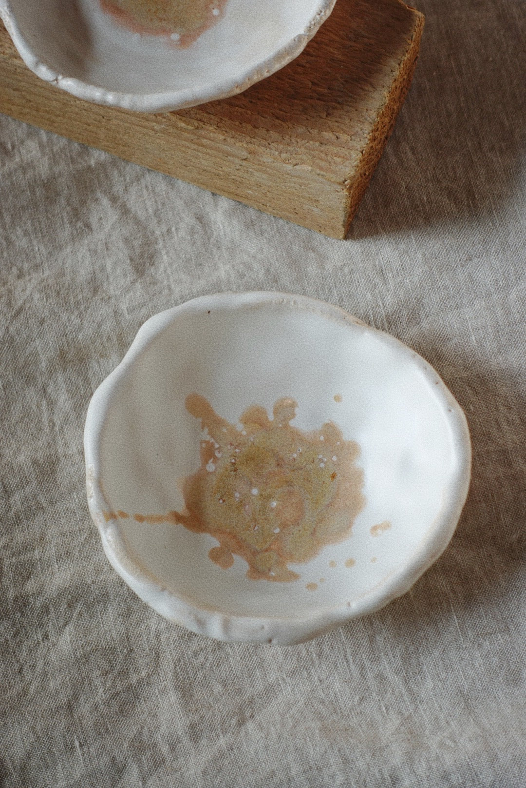 Set of two mineral little bowl