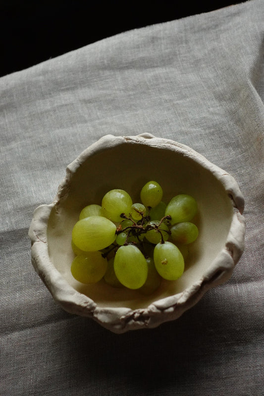 Wabi sabi cream bowl