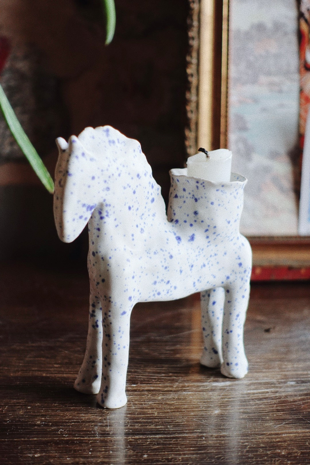 Blue Reverie — Sculptural Candleholder