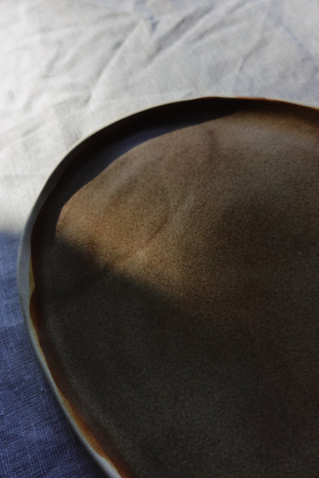 Brown Earth dessert plate