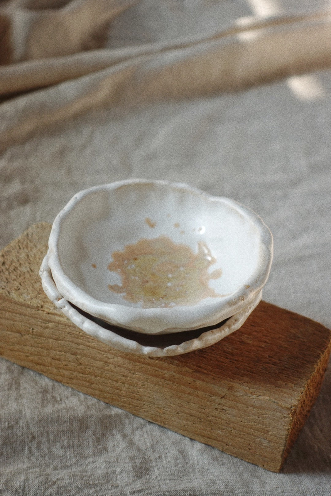 Set of two mineral little bowl