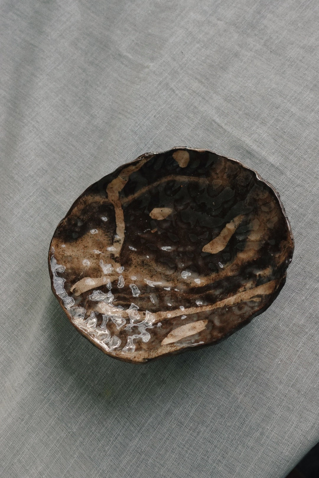 Brown Marble Plate