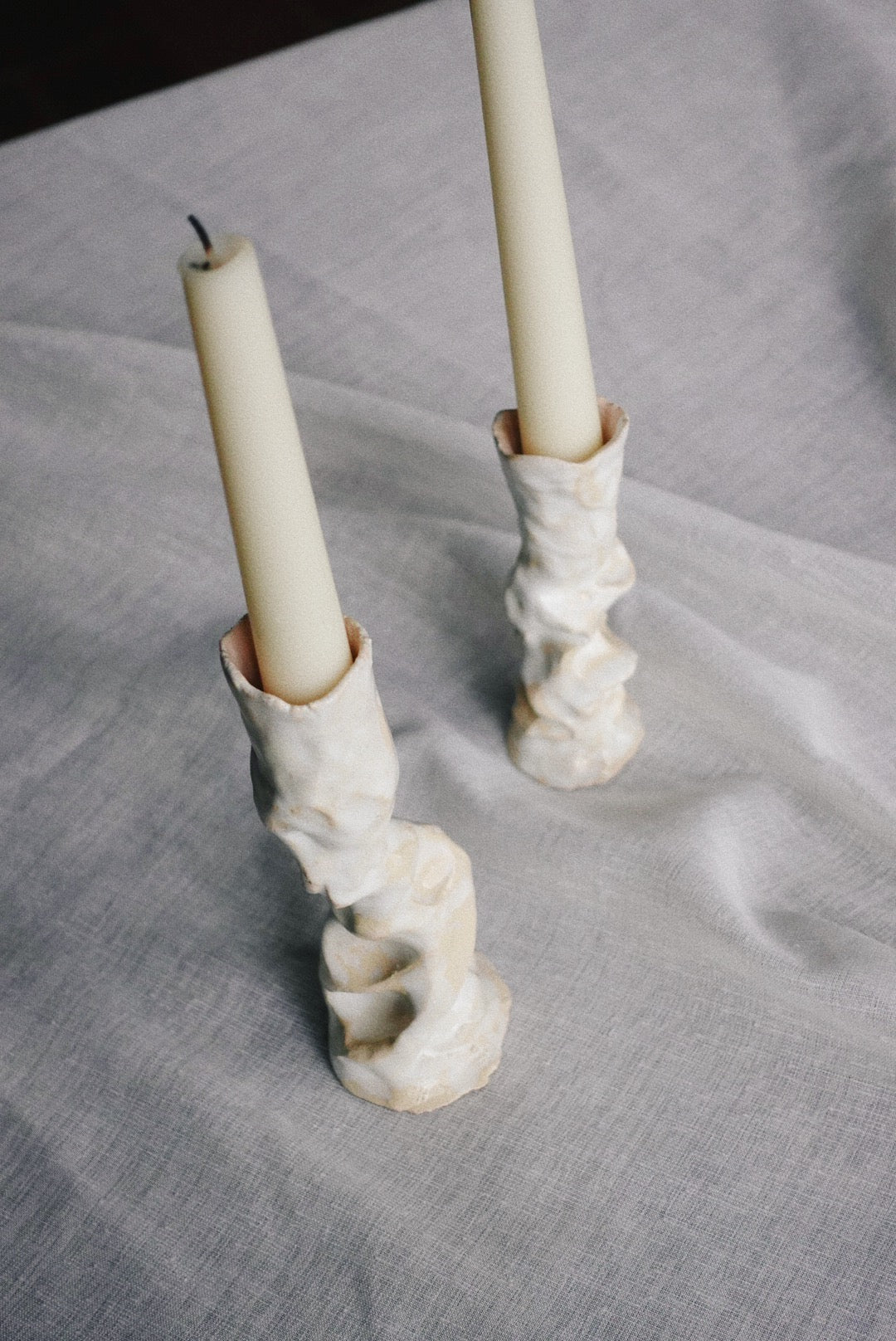 Pearl candle holders