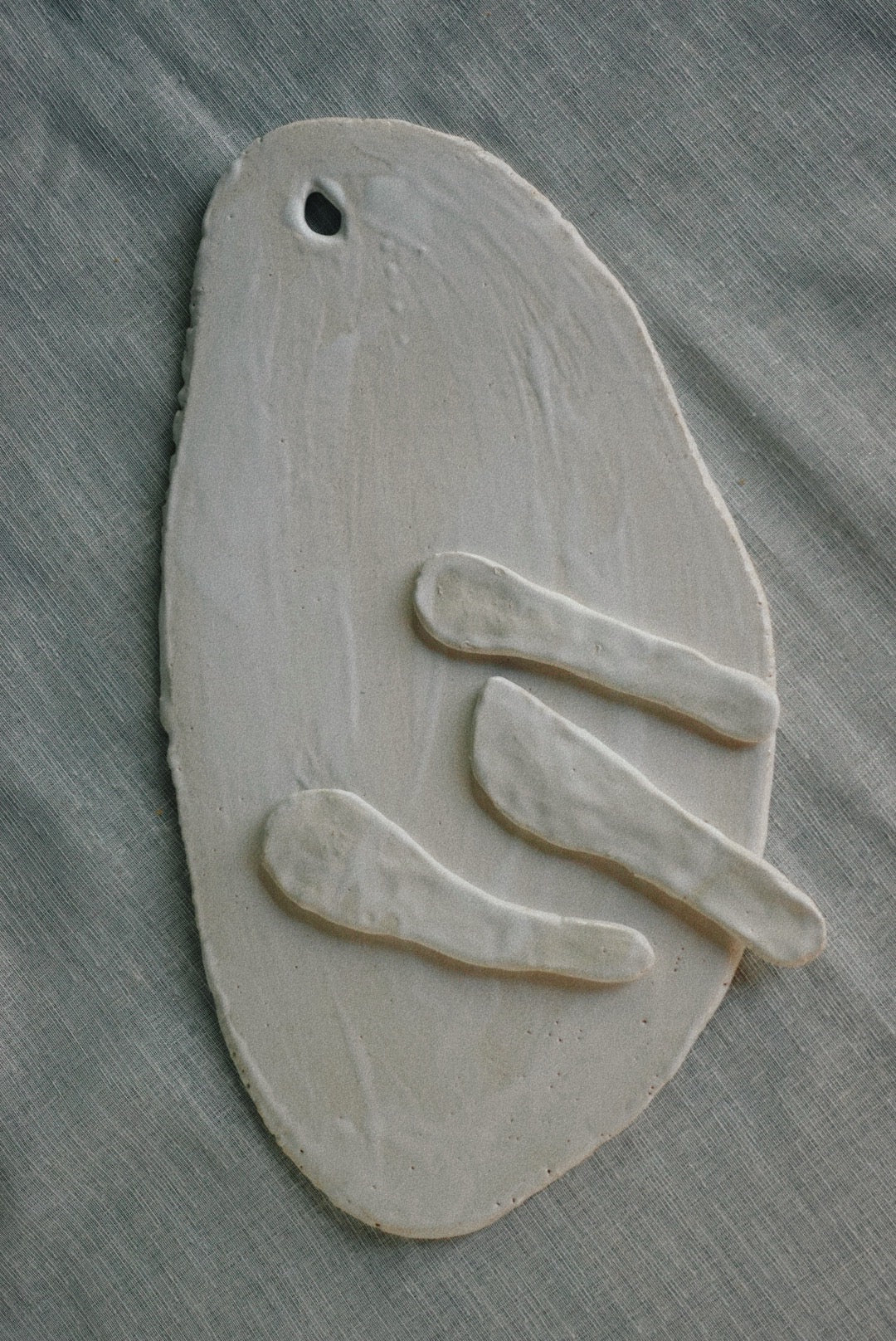 Irregular white tray set