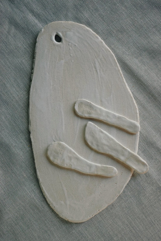 Irregular white tray set