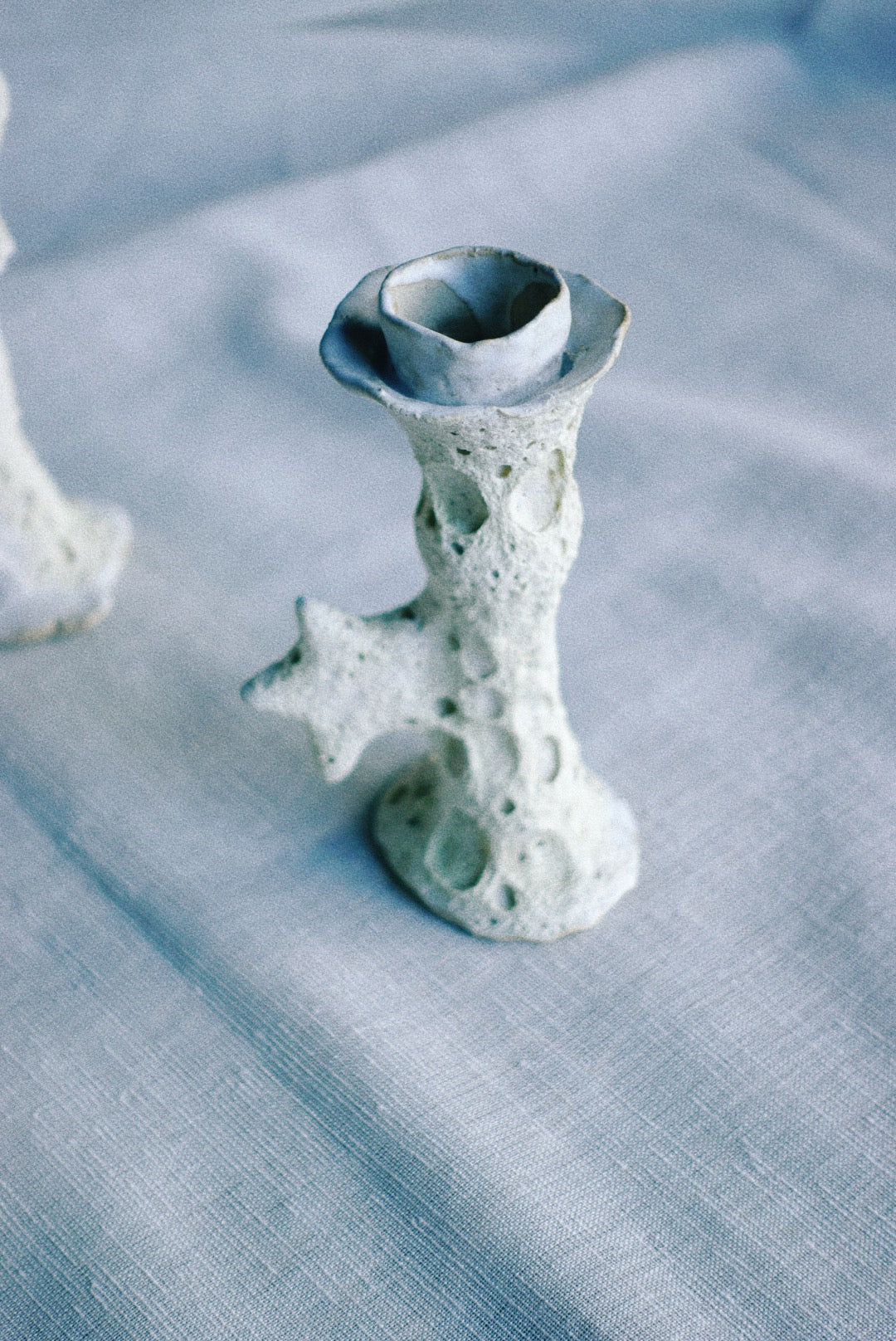 Moon candle holder