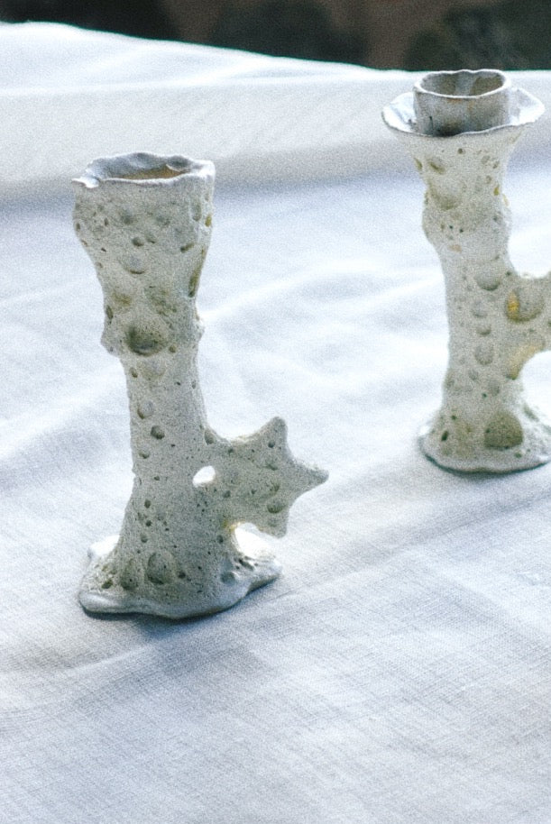 Moon candle holder