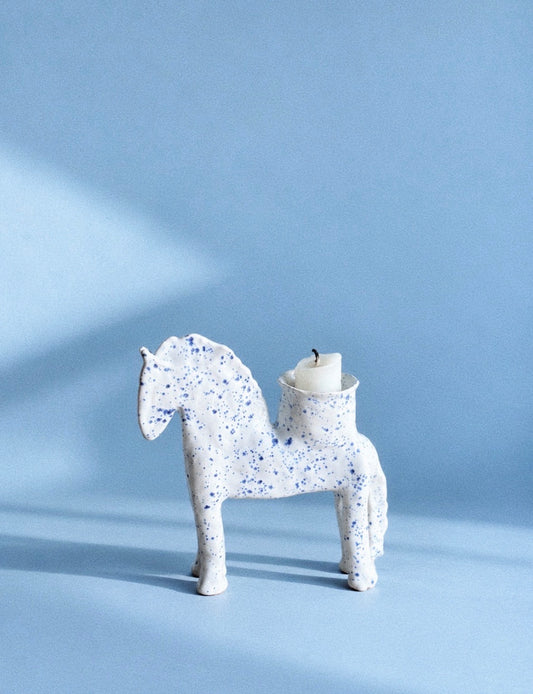 Blue Reverie — Sculptural Candleholder