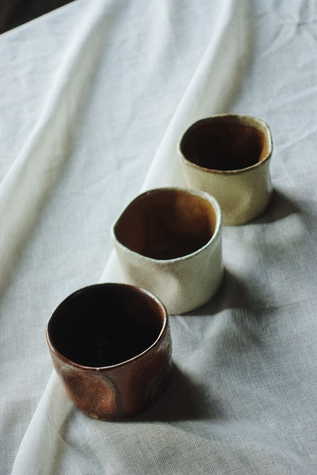 Rust Brown Stoneware Cup