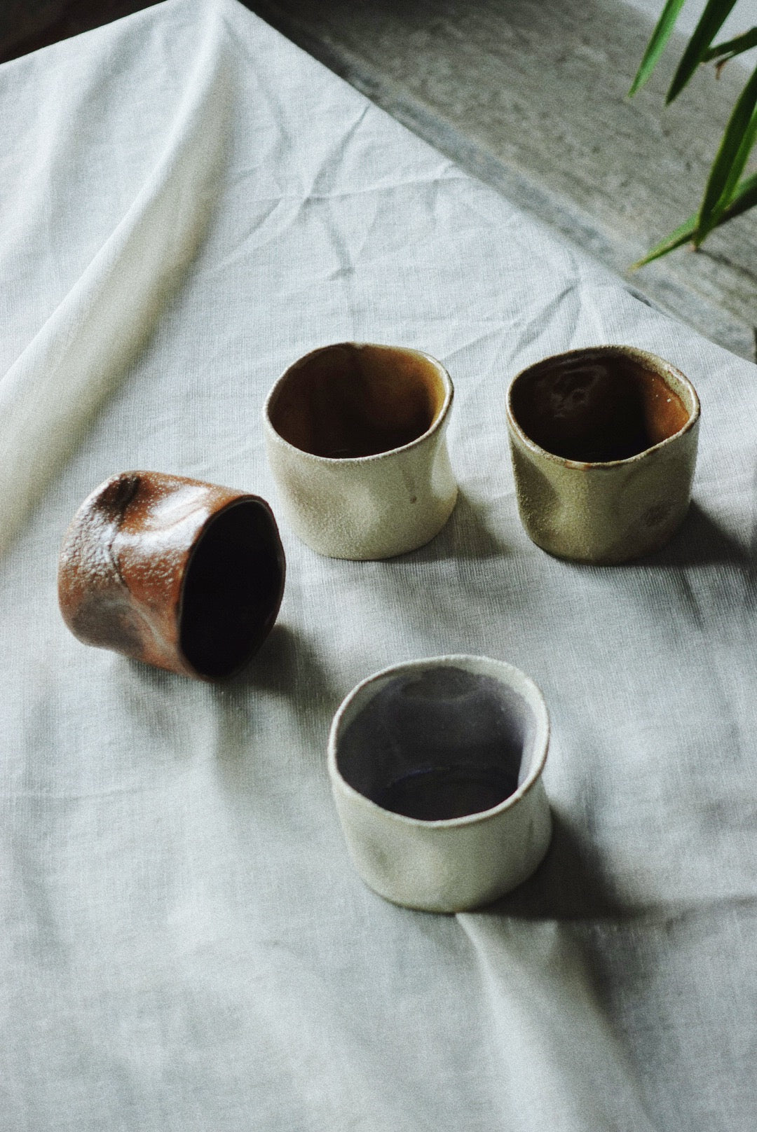 Rust Brown Stoneware Cup