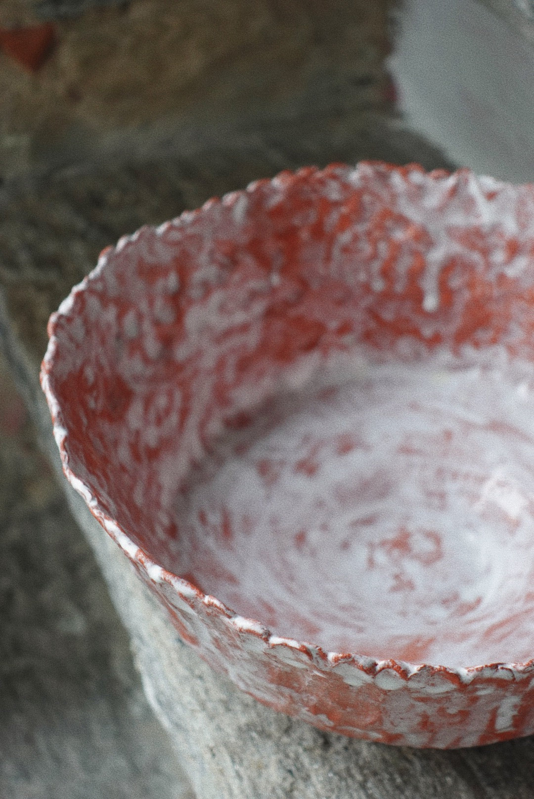 Terracotta pasta bowl