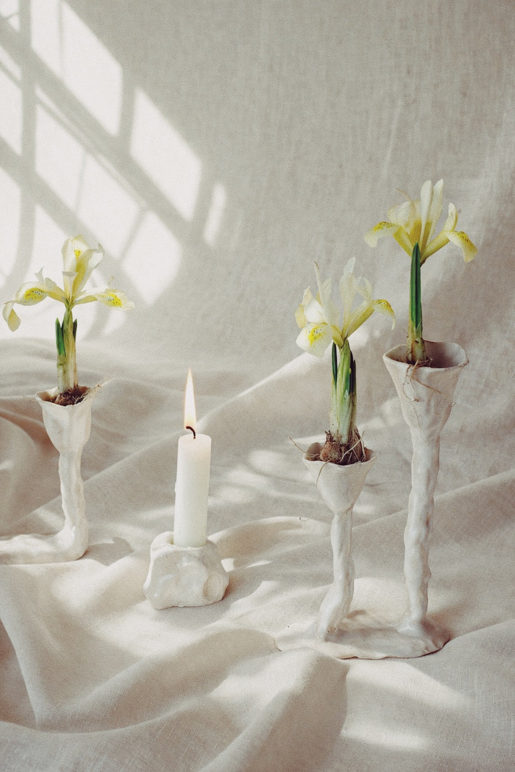 Flower candle holder