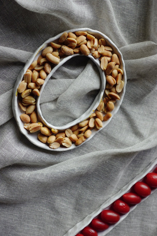 Circular aperitif tray